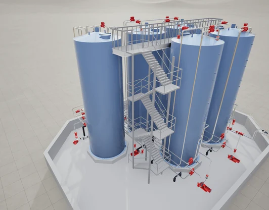 Отделение хранения перекачки масел. Разработка ТХ